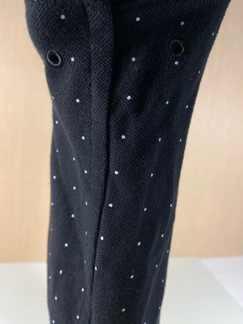 Nike Dri-FIT Polo Shirt Black Micro Dot Golf Athletic Mens Large